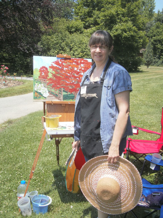 baughman_Painting_at_Park_of_Roses_2013